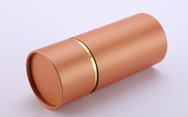 Rolled edge paper gold tube