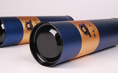 Wine package paper tube with tinplates