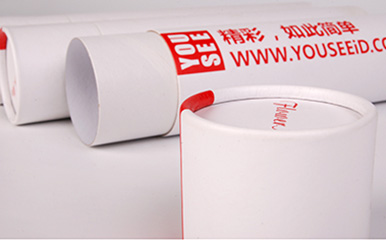 White paper package tube