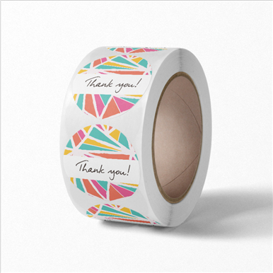 Color printing roll label sticker for package